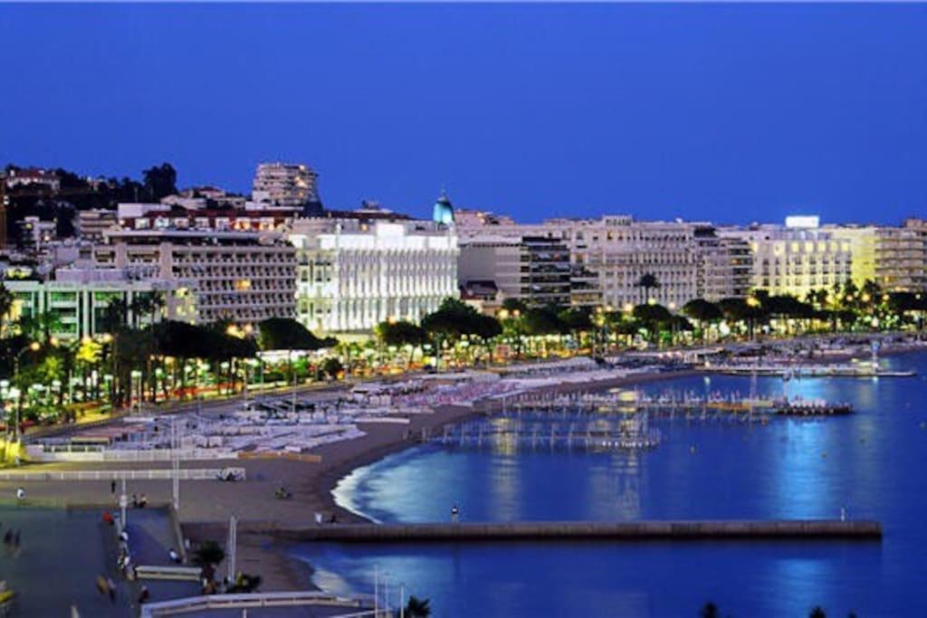 Cannes Palm Beach Parking, Clim, Wifi Plage 2' A Pieds Extérieur photo