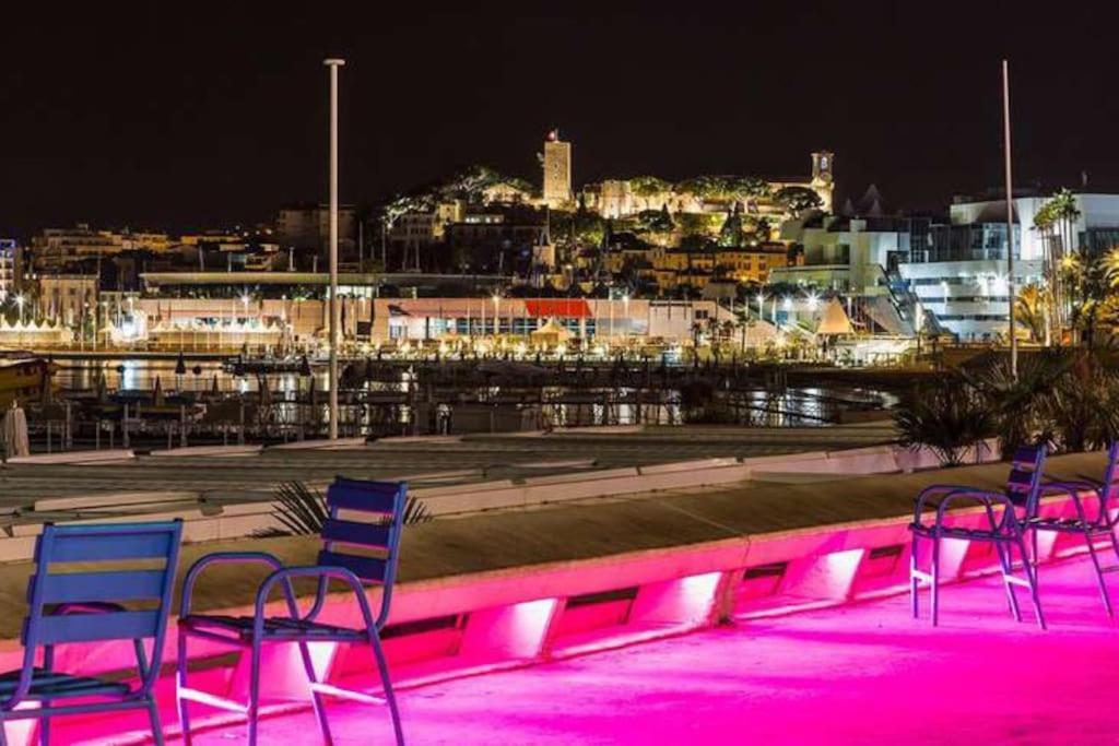 Cannes Palm Beach Parking, Clim, Wifi Plage 2' A Pieds Extérieur photo